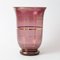 Vase Art Deco en Verre Amethyste de De Rupel Boom, 1930s 2