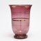 Art Deco Amethyst Glass Vase from De Rupel Boom, 1930s 1