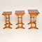 Georgian Style Yew Wood Nesting Tables, 1950s 3