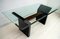 Italian Modern Black Lacquered & Burr Walnut Dining Table, 1980s 2