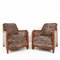 Club chair Art Deco vintage di Gaston & Fernand Saddier, set di 2, Immagine 6