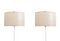 Mid-Century Minimalist Fiberglass Wall Sconces, 1950s, Set of 2, Image 4