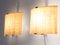 Minimalistische Mid-Century Glasfaser Wandlampen, 1950er, 2er Set 7