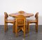 Dining Table & Chairs Set in the Style of Rainer Daumiller, 1970s, Set of 5 2