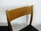 Mid-Century Mahogany and Black Leatherette Dining Chairs, 1960s, Set of 4, Image 3