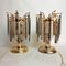 Table Lamps with Vertical Rigid Glass, 1980s, Set of 2 1