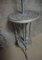 Antique French Cast Iron Adjustable Shaving Stand 11