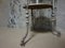 Antique French Cast Iron Adjustable Shaving Stand, Image 16