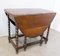 Antique English Oak Drop Leaf and Barley Twist Gateleg Table with Oval Top, Image 9