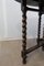 Antique English Oak Drop Leaf and Barley Twist Gateleg Table with Oval Top, Image 10