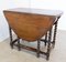 Antique English Oak Drop Leaf and Barley Twist Gateleg Table with Oval Top, Image 6