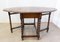 Antique English Oak Drop Leaf and Barley Twist Gateleg Table with Oval Top, Image 3