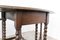 Antique English Oak Drop Leaf and Barley Twist Gateleg Table with Oval Top 11