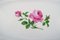 Großer Antiker Meissen Fisch Teller aus handbemaltem Porzellan mit rosa Rosen 2