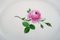 Large Antique Meissen Serving Dish in Hand-Painted Porcelain with Pink Roses 2