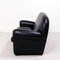 Black Leather Vanity Fair Sofa & Armchairs from Poltrona Frau, 2000s, Set of 3 5