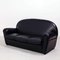 Black Leather Vanity Fair Sofa & Armchairs from Poltrona Frau, 2000s, Set of 3 4