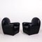 Black Leather Vanity Fair Sofa & Armchairs from Poltrona Frau, 2000s, Set of 3 8