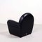 Black Leather Vanity Fair Sofa & Armchairs from Poltrona Frau, 2000s, Set of 3 12