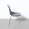 Black Fiberglass DSX Stacking Side Chair attributed to Charles & Ray Eames for Herman Miller, 1950s 5