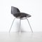 Sedia impilabile DSX in fibra di vetro nera attribuita a Charles & Ray Eames per Herman Miller, anni '50, Immagine 21