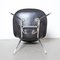 Sedia impilabile DSX in fibra di vetro nera attribuita a Charles & Ray Eames per Herman Miller, anni '50, Immagine 7