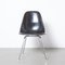 Black Fiberglass DSX Stacking Side Chair attributed to Charles & Ray Eames for Herman Miller, 1950s 2