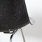Sedia impilabile DSX in fibra di vetro nera attribuita a Charles & Ray Eames per Herman Miller, anni '50, Immagine 17