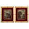 19th Century Napoleon III Paintings on Porcelain Gilded Bronze Frame, Set of 2, Image 1