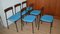 Swedish Metal & Teak Chairs from Bjärnums Stolfabrik, 1962, Set of 6, Image 3