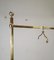 Italian Hollywood Regency Solid Brass Coat Hangers, 1980s, Set of 4 7