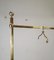 Italian Hollywood Regency Solid Brass Coat Hangers, 1980s, Set of 4, Image 7