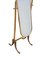 Italian Hollywood Regency Brass Floor Cheval Full Length Mirror, 1980s, Image 4