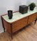 Credenza Mid-Century in radica, vetro e ottone, Italia, anni '50, Immagine 5