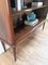 Mid-Century Italian Walnut, Glass Top & Brass 3-Shelf Open Bookcase, 1950s 9