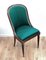 Vintage Italian Wood & Upholstered Chairs with Curved Back, Set of 2 7