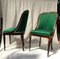 Chaises Vintage en Bois avec Tapisseries et Dossier Arrondi, Italie, Set de 2 2