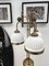 Lámpara de pie italiana Mid-Century de latón y vidrio opalino, años 50, Imagen 3