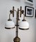 Lámpara de pie italiana Mid-Century de latón y vidrio opalino, años 50, Imagen 7