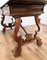 18th Century Baroque Solid Walnut Lyre-Leg Trestle Refectory Desk Writing Table, Image 7