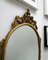Specchio da parete ovale in legno dorato intagliato, Italia, anni '60, Immagine 7