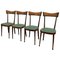 Mid-Century Modern Italian Dining Chairs, 1950s, Set of 4, Image 1