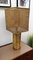 Vintage Italian Rattan, Bamboo Cane & Brass Table Lamp, 1950s, Image 5