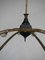 Italian Brass-Plated Metal Ceiling Lamp, 1940s, Image 8