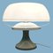 Lámpara de mesa hongo de vidrio acrílico, años 70, Imagen 10