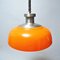 Lampada da soffitto KD7 arancione di Achille Castiglioni per Kartell, anni '50, Immagine 1