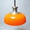 Orangefarbene KD7 Deckenlampe von Achille Castiglioni für Kartell, 1950er 1