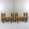 Dining Chairs in the Style of Charles Dudouyt, 1960s, Set of 4 8