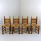 Dining Chairs in the Style of Charles Dudouyt, 1960s, Set of 4 7