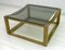 Italian Modern Brass Coffee Table, 1970s 2